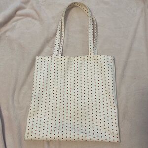 Brandy Melville heart tote bag